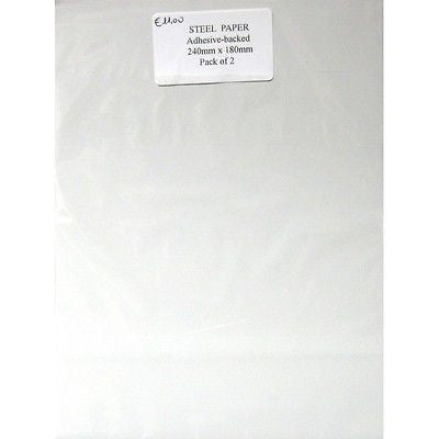 Steel paper - adhesive backed 240mm x 180mm (2 pz.)