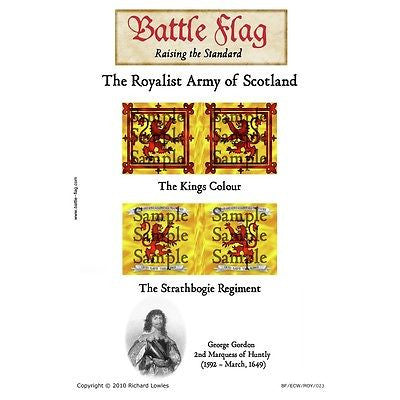 Battle Flag - Royal Scotland: The Marquis of Huntly (English Civil War) - 28mm