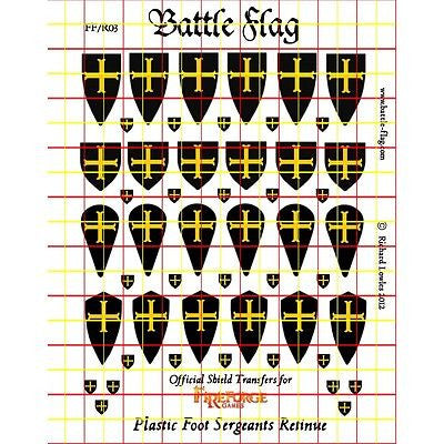 Battle Flag - Retinue Set of Sir William Sampson (Early Medieval) - 28mm