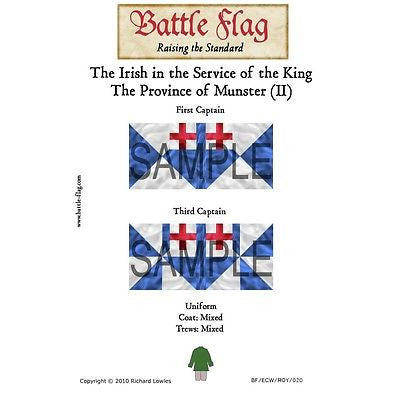 Battle Flag - The Province of Munster (II) First Captain Third Captain - 28mm