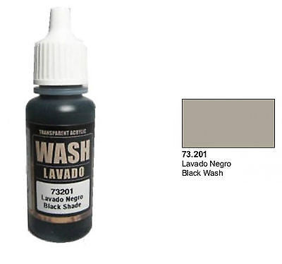 Vallejo Color Wash - Black Wash 73201