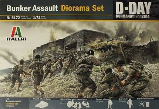 D-Day Normandy 1944-2014 - Bunker assault diorama set - 1:72 - Italeri - 6172