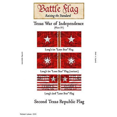 Battle Flag - Texas War of Independence Plate IV (Texas War of Independence) - 28mm