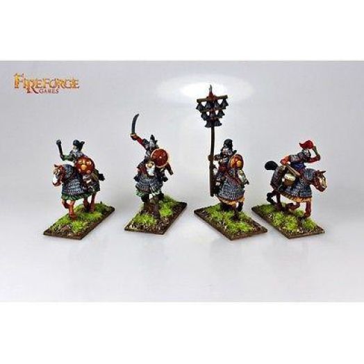 Mongol Heavy cavalry command - 28mm Fireforge - DVMH01