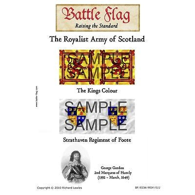 Battle Flag - Royal Scotland:The Marquis of Huntly (English Civil War) - 28mm