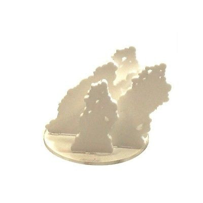 4GROUND - 4" Diameter white smoke acrylic marker - MG-TAM-123W