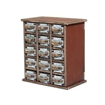 4GROUND - Filing cabinet P-Z in medium wood - 28mm - 28S-FAB-050M