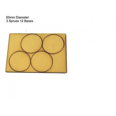 4GROUND - Tan primed bases 60 mm (12) - PBT-60D