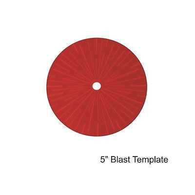 4GROUND - Red 5" Blast Template - MG-TAM-119R