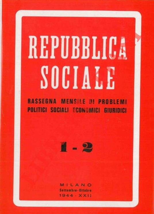 Libri - Repubblica Sociale (1 - 2) - @