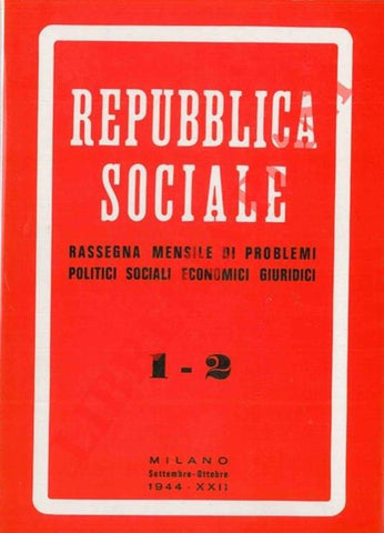 Libri - Repubblica Sociale (1 - 2) - @
