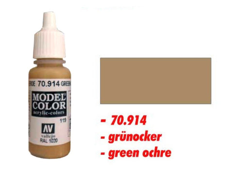Vallejo Color 70914 - Green ochre 119