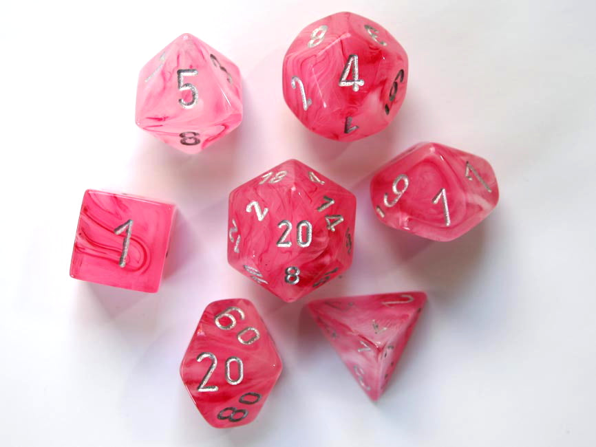 Chessex - 27524 - Ghostly glow pink/silver
