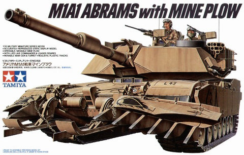 Tamiya 35158 - M1A1 Abrams with Mine Plow - 1:35