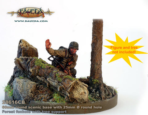 Baueda - Forest trench theme 60mm round scenic bases - 28616CB@