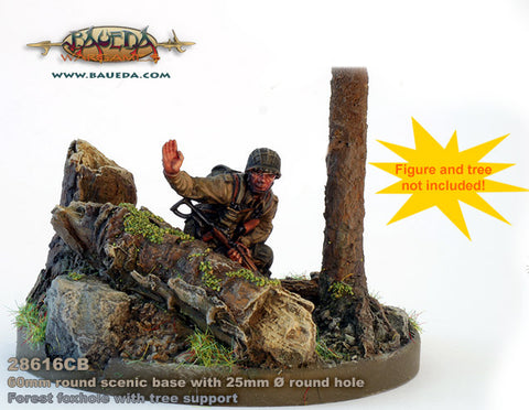 Baueda - Forest trench theme 60mm round scenic bases - 28616CB