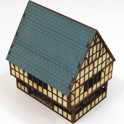 4GROUND - Timber framed market/Hall & Jail - 28mm - 28S-ECW-101 - @