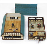 4GROUND - Timber framed market/Hall & Jail - 28mm - 28S-ECW-101 - @