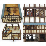 4GROUND - Timber framed market/Hall & Jail - 28mm - 28S-ECW-101 - @