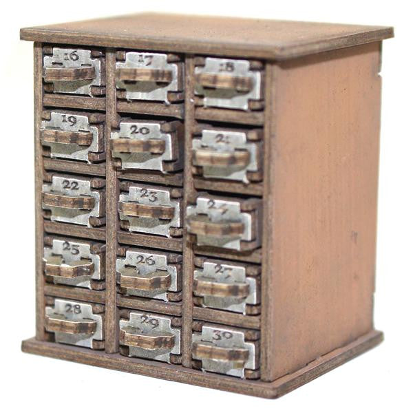 4GROUND - Safety deposit boxes 16-30 in light wood - 28mm - 28S-FAB-048L
