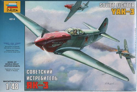 Zvezda - 4814 - Yakovlev Yak-3 Soviet WWII Fighter - 1:48