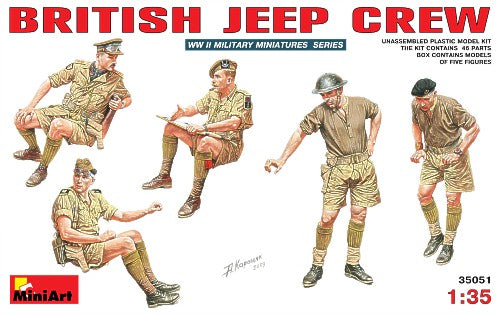 British jeep crew - 1:35 - Mini Art - 35051