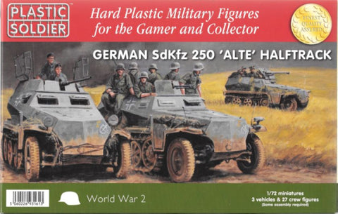 German SdKfz 250 'ALTE' halftrack - 1:72 - Plastic Soldier - WW2V20022