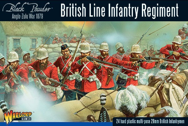 British line infantry regiment - 28mm - Black Powder - 302014601 - @