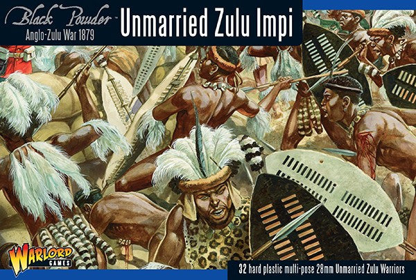 Unmarried Zulu Impi - 28mm - Black Powder - 302014604 - @
