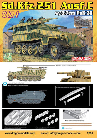 Sd.Kfz.251/10 Ausf.C - 1:72 - Dragon - 7606