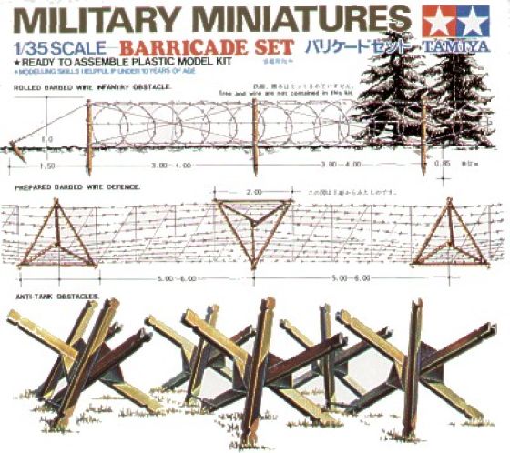 Tamiya TA35027 - Barricade Set - 1:35