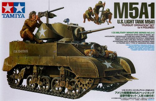Tamiya 35313 - M5A1 with 4 figures - 1:35