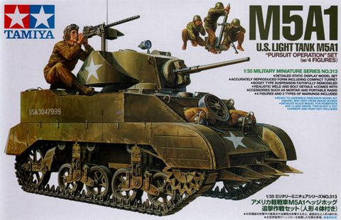 Tamiya 35313 - M5A1 with 4 figures - 1:35