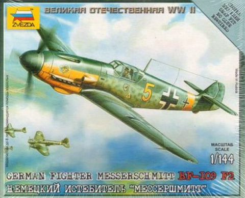Zvezda - 6116 - Messerschmitt Bf-109F-2 with display stand - 1:144