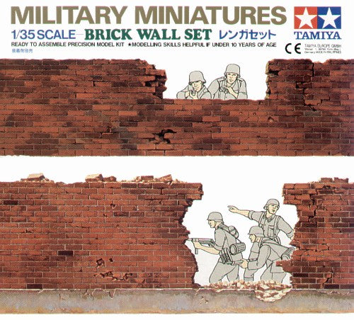 Tamiya TA35028 - Brick Wall Set - 1:35