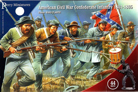 American civil war confederate infantry 1861-1865 - 28mm - Perry - ACW80 - @