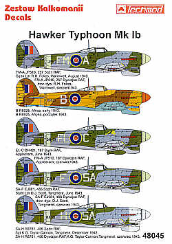 Hawker Typhoon Mk.Ib (5) JP510 FM-A 257  - 1:48 - Techmod - @