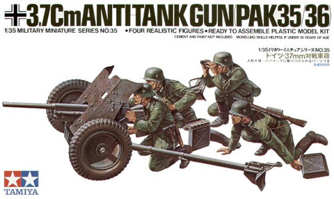37mm Anti-Tank Gun - 1:35 - Tamiya - 35035 - @
