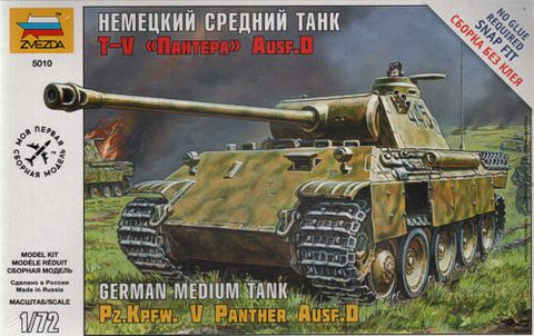 Zvezda - 5010 - Pz.Kpfw.V Ausf.D Panther Ausf.D - 1:72
