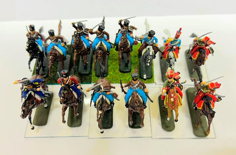 French 1st Regiment Hussars x14 - 1:72 (HIGH PAINTED) - Italeri - 6008 - CP@