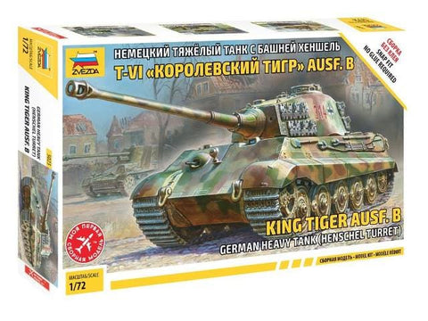 Pz.Kpfw.VI King Tiger with Henschel turret Sd.Kfz.182 - 1:72 - Zvezda - 5023