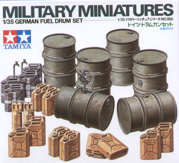 Tamiya 35186 - German Fuel Drums - 1:35