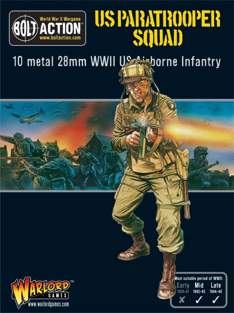 Bolt Action - 402213101 - US Paratrooper Squad - 28mm