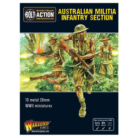 Australian militia infantry section - 28mm - Bolt Action - 402215003