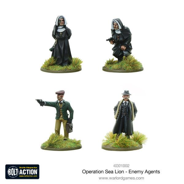 Warlord Games - Bolt Action - Operation Sea Lion Enemy Agents - 28mm - @