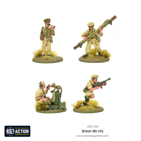 British 8th army HQ - 28mm - Bolt Action - 403011009