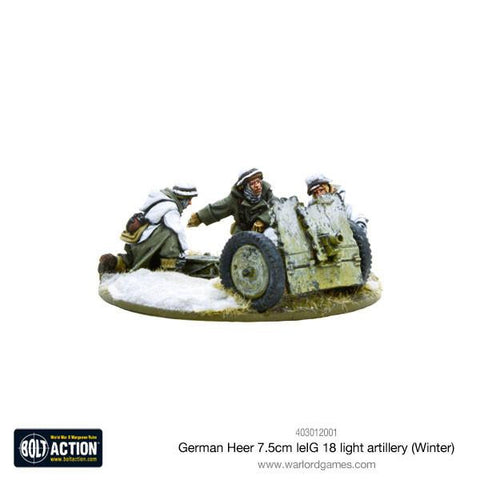 German Heer 7.5cm LelG18 Light Artillery - 28mm - Bolt Action - 403012001