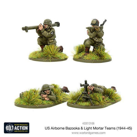 US Airborne Bazooka & light mortar teams - 28mm - Bolt Action - 403013106