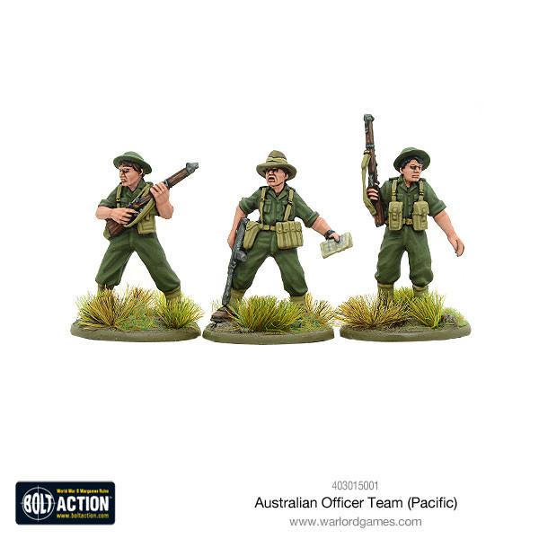 Warlord Games - Bolt Action - Australian officer team - 28mm