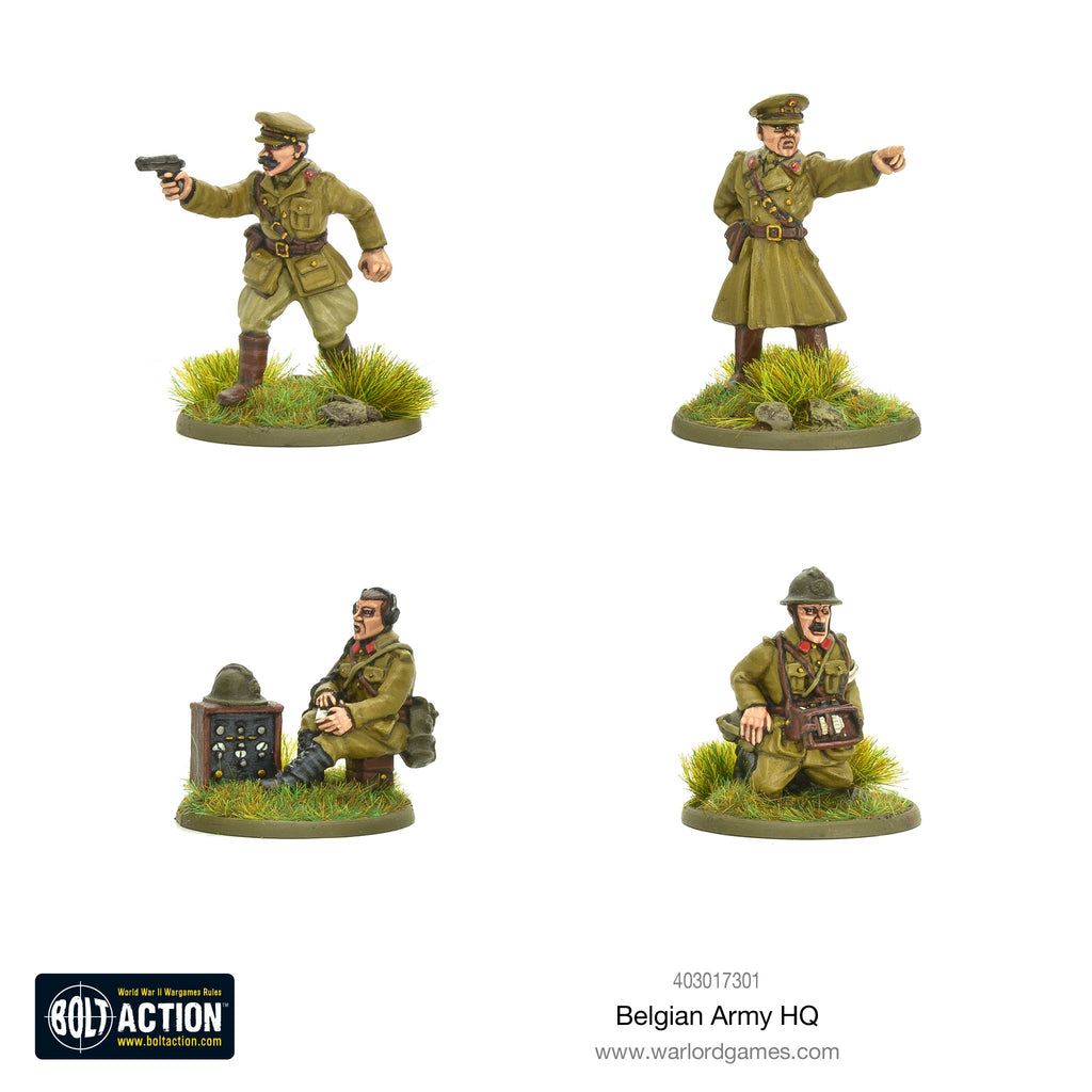 Belgian army HQ - 28mm - Bolt Action - 403017301
